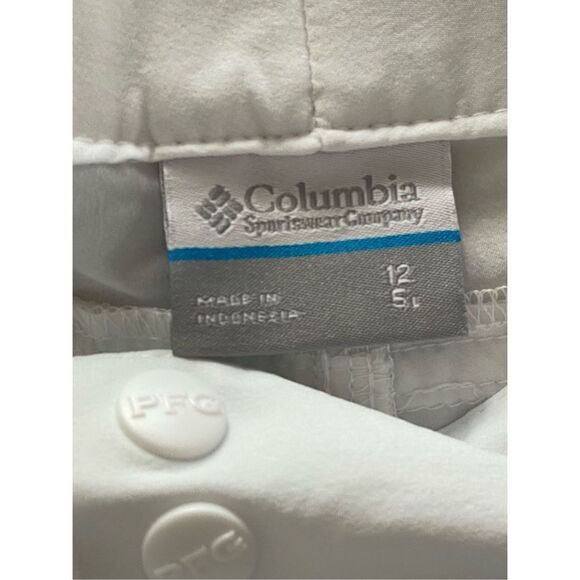 COLUMBIA SIZE 12 WOMENS CORAL POINT lii WHITE SHORTS - Picture 8 of 14